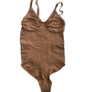 SKIMS Everyday Body Sculpt Stretchy Thong Bodysuit shapewear Siena 2X/3X